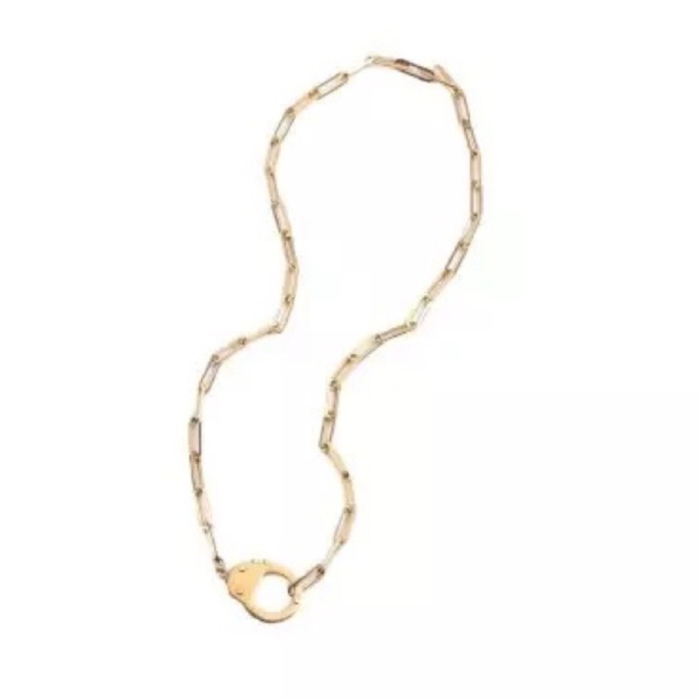 Gold plated Stainless Steel lock necklace